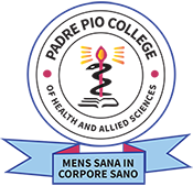 PADRE PIO COLLEGE OF HEALTH AND ALLIED SCIENCES Logo